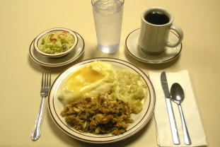 Amish wedding meal